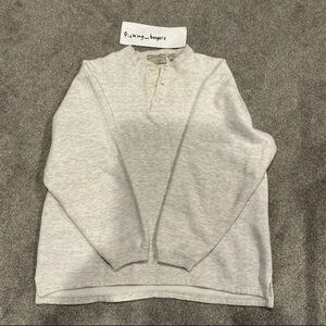 American Eagle Outfitters Vintage Henley, Crewneck Sweatshirt Men’s Size Large